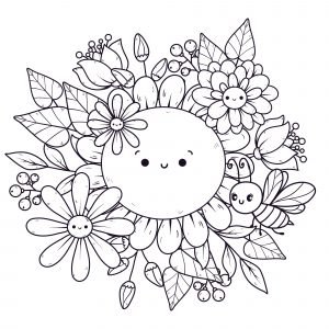 Hand-Drawn Floral Illustration – Botanical Vector Drawing